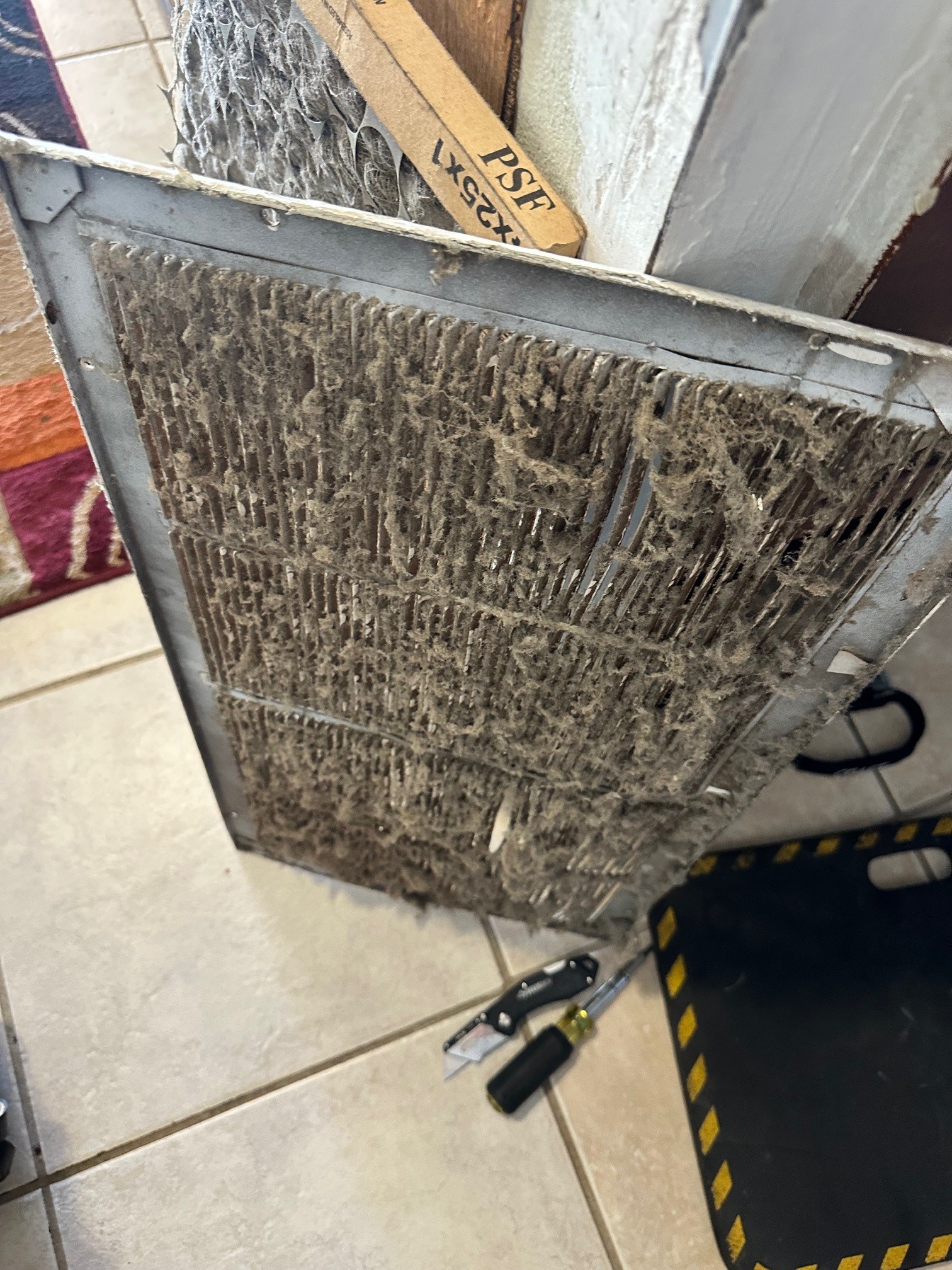 Image of dirty filter