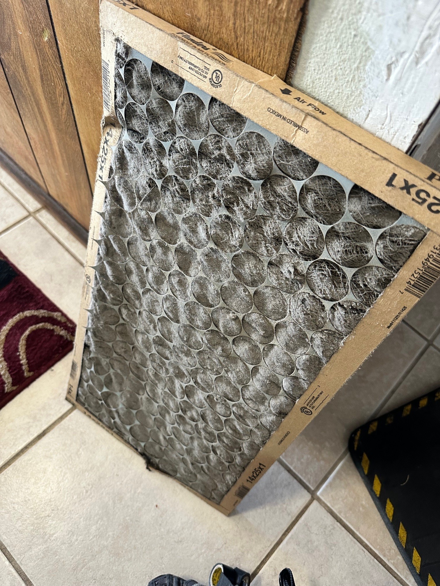 Dirty air unit filter